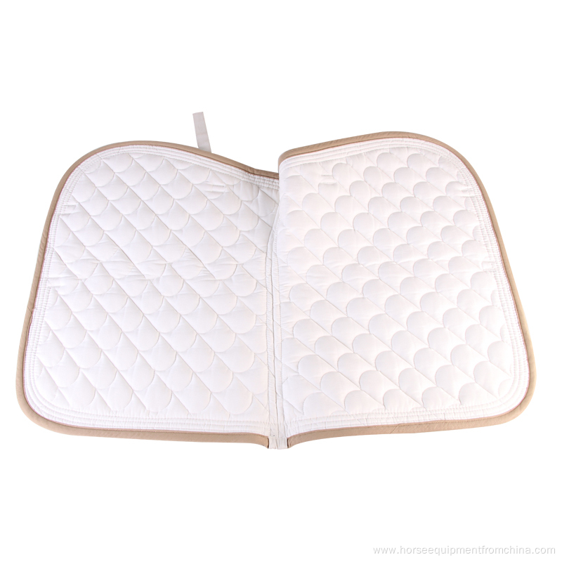 White Polycotton Saddle Pad Wholesaler