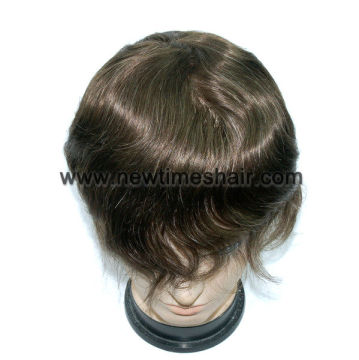 Custom Made fine mono base remy hair toupee