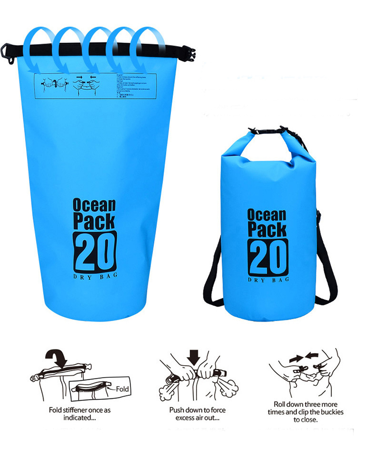 Hot Sale Factory Direct 25L Pvc Tarpaulin Waterproof Dry Bag For Outdoor