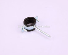 Screw nail with rubber clamp