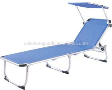 Patio aluminum sun lounge chair