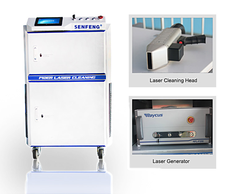 Fiber laser cleaning machine for removing paint/ rust/ oil machine manufacturer