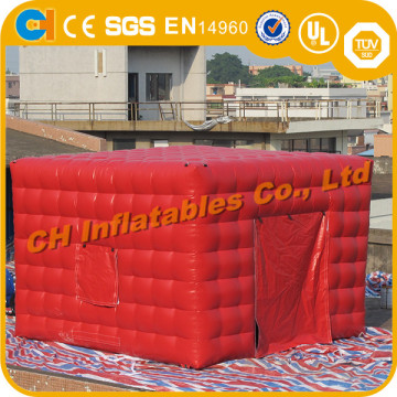 Red inflatable cube tent , inflatable tent , inflatable camping pod , cube event tent