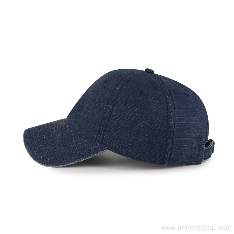 bamboo canvas with metal buckle baseball cap