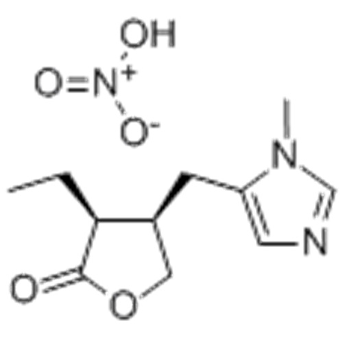 2 (3H)-푸라 논, 3- 에틸 디 하이드로 -4-[(1- 메틸 -1H- 이미 다졸 -5- 일) 메틸]-, (57354042, 57254065,3S, 4R)-, 질산염 (1 : 1) CAS 148 -72-1
