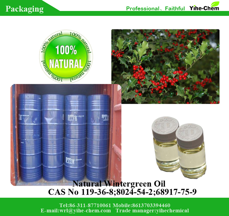 الصين الجملة 100 نقية الطبيعية Methyl Wintergreen النفط المصنعين