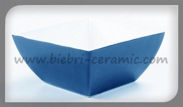 ceramic blue and white soup bowl