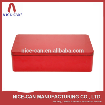 High quality rectangular gift tin box, rectangular metal tin, rectangular tin can