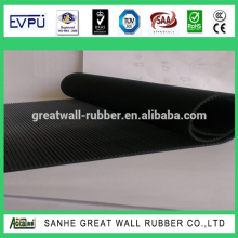FINE RIBBED RUBBER SHEET anti-slip rubber flooring mat with fine ribbed rubber sheet,Horse rubber mat checker, ribbed round butt