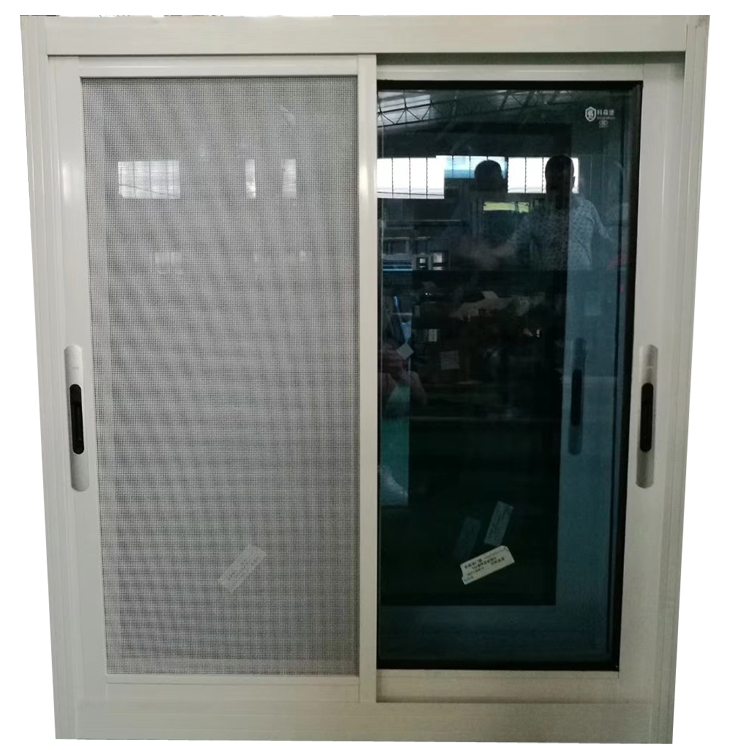 aluminium material blue tinted glass sliding window