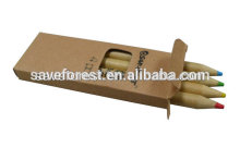 3.5 inches in paper box wooden mini colour pencil