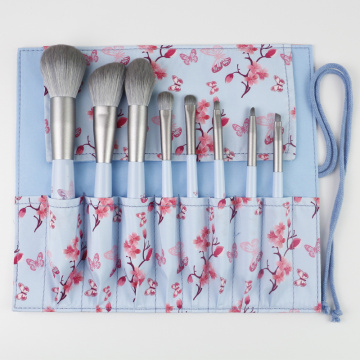 Bunte Schmetterlings-Make-up-Pinsel-Sets mit Holzgriff