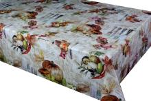 Pvc Printed fitted table covers Using Border Fabric