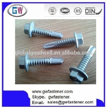 Galvanised Drill Tech Metal Self Drilling Screw Hex head