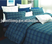 Poly/cotton yarn dyed jacquard Duvet Cover Set(bedding set)