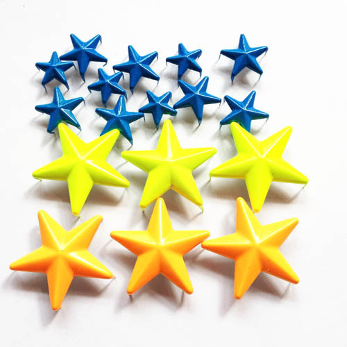 Metal Star Studs for Leather Work