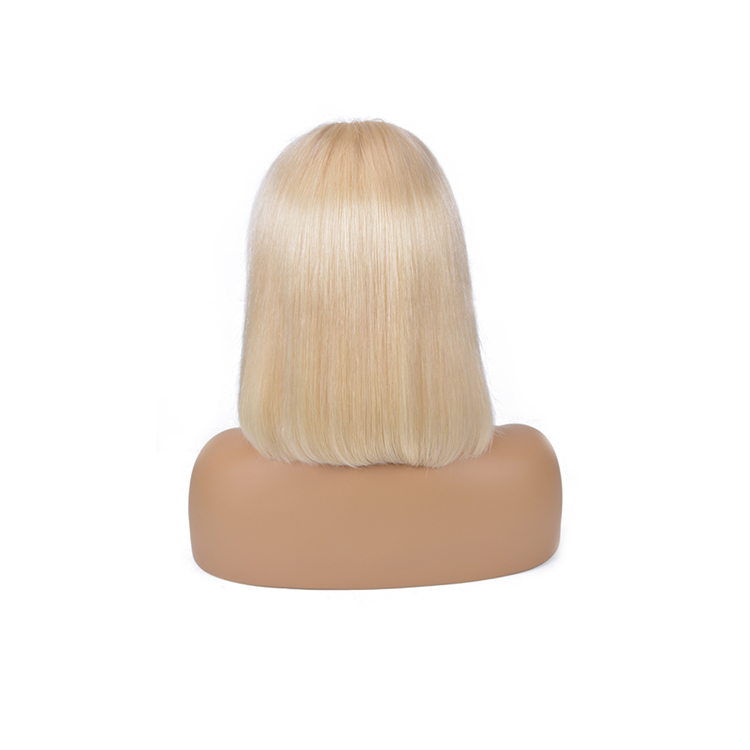 Best Quality Raw Indian Hair Blonde Bob Wig Virgin 613 Human Hair Lace Front Wig With Baby Hair