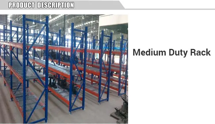 Q235B Industrial Warehouse Storage Metal Medium Duty Racking Long Span Racking