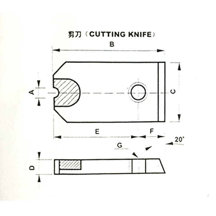 Stampo a vite con materiale di kg5 Il coltello da taglio in metallo duro