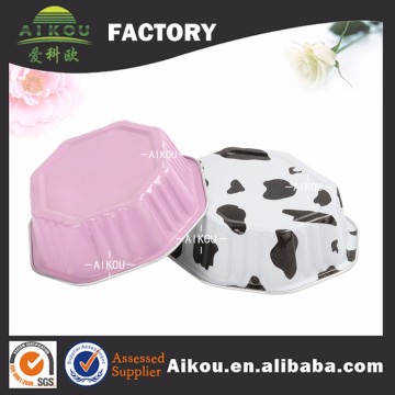 Hexagonal custom color foil bakery molds