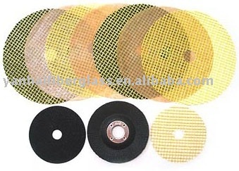 Fiberglass reinforced net for the grinding wheel