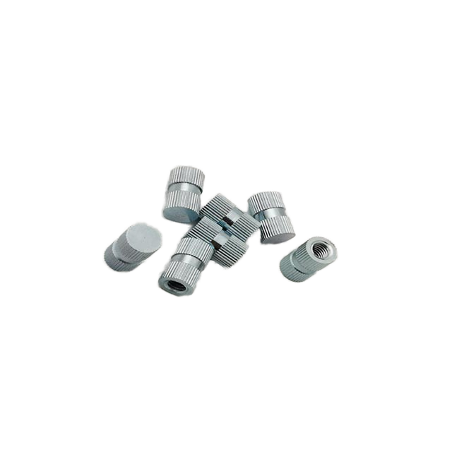 Các loại hạt chèn có khía mạ màu xanh bạc Silver Blue Plated Knurled Insert Nuts