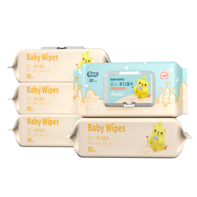 Baby hand and mouth wipes