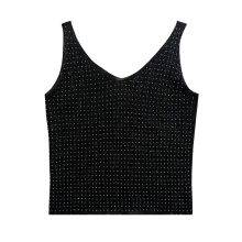 Customizable 100% Polyester Women's Stringer Knit Tank Top