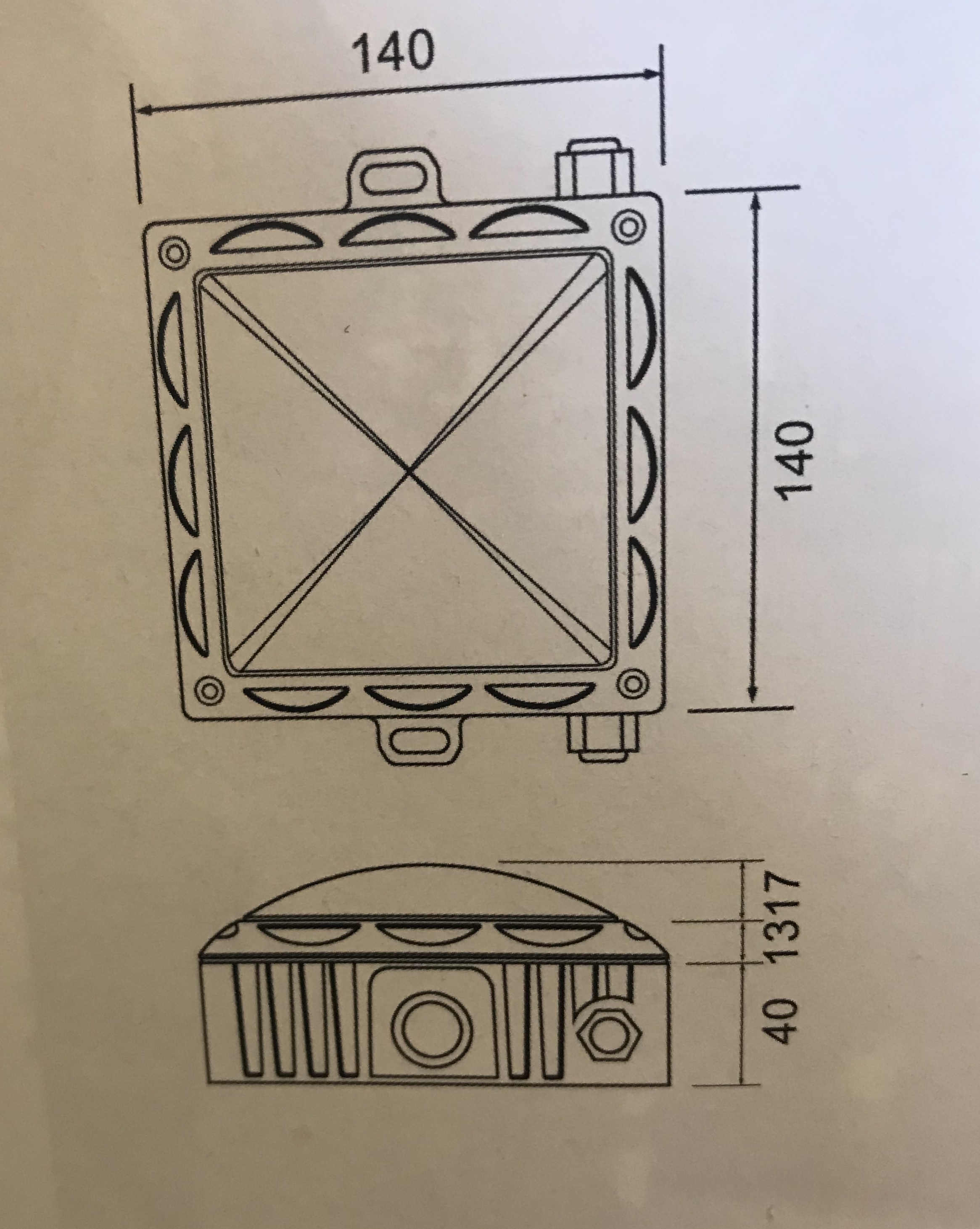 LED Cross star light source.