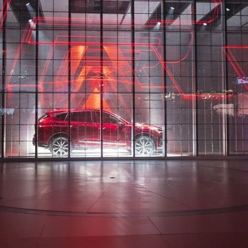 PHI10.4-10.4 AdvertisingTransparent LED screen side lighting