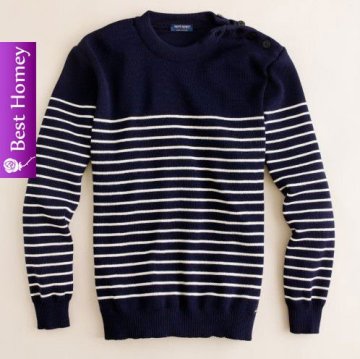 Mens cashmere sweaters ( round neck striped) SWT-M10103