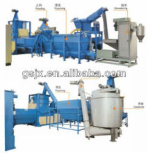 waste pe plastic film recycling production line