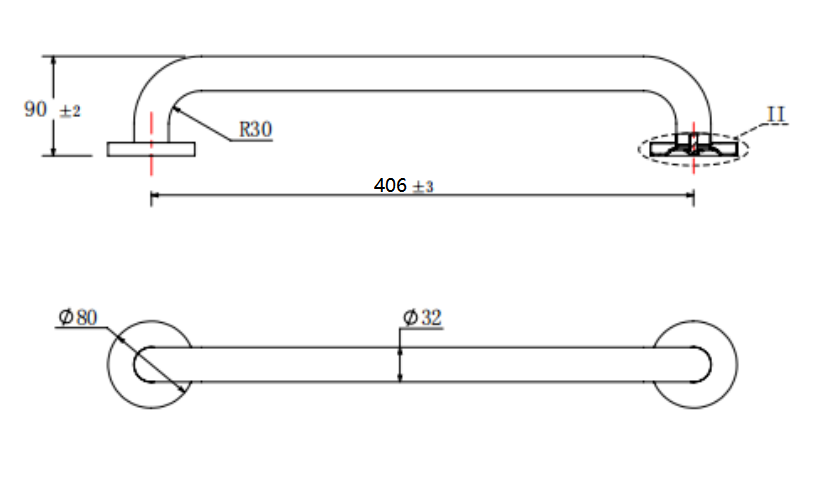 steel safety handrail