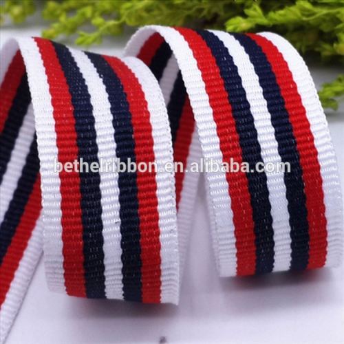 Professional stripe material Custom ribbon grosgrain