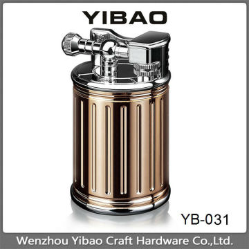 YB-031Metal big luxury lighter, table top lighter, cylinder shape lighter