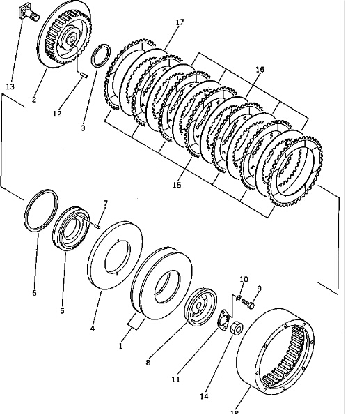 141 21 00523 Bulldozer Clutch Parts 2 Jpg