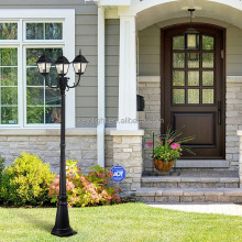 Waterproof Triple Head Post Light for Backyard Landscaping