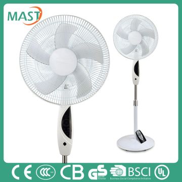 Emergency Stand Solar Fan with LED Ligh white