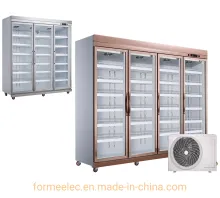 Commercial Fridge Air Cooling Split Refrigerator Beverage Showcase Beverage Display Cabinet Display Cooler