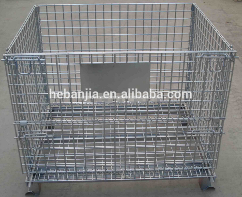 wire rolling metal storage cage/steel equipment storage cages