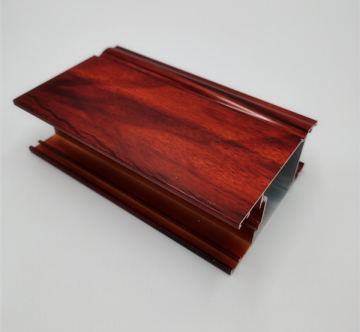 Wood grain aluminium door