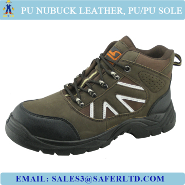 PU nubuck leather industrial safety shoes