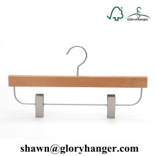 Luxury Beech Wooden Trousers/Bottom Hangers with Clips