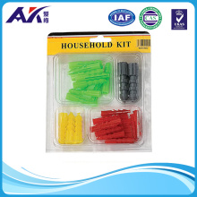 Pack of 30PCS Plastic Anchor in Assorted Colors and Sizes
