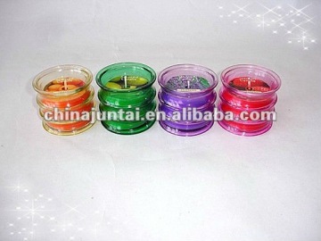 Spiral crystal decorative glass candles