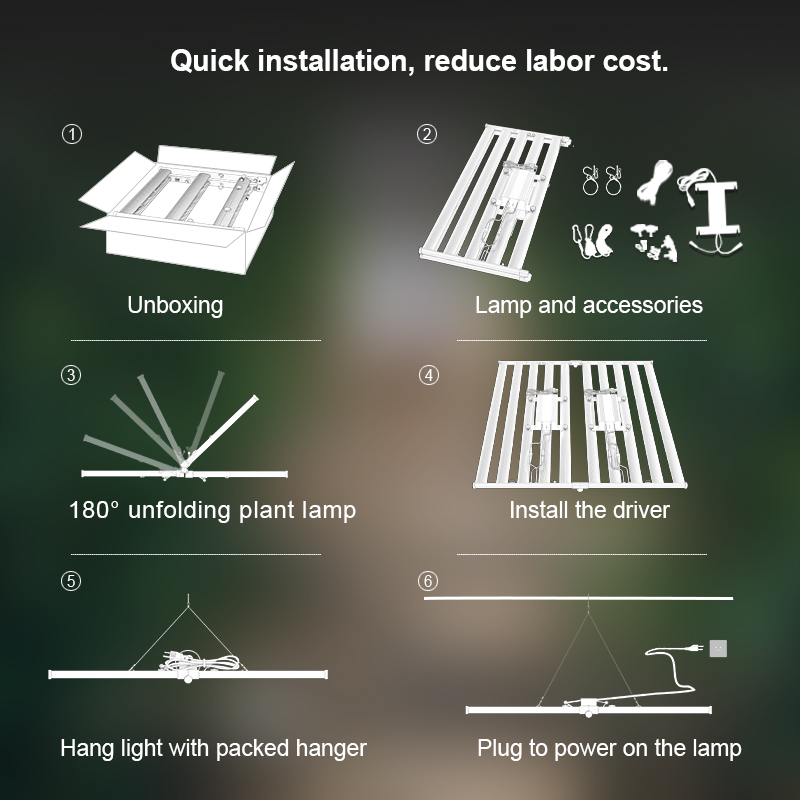 1000 W Commercial Bar Grow Lights Greenhouse Spectrum completo