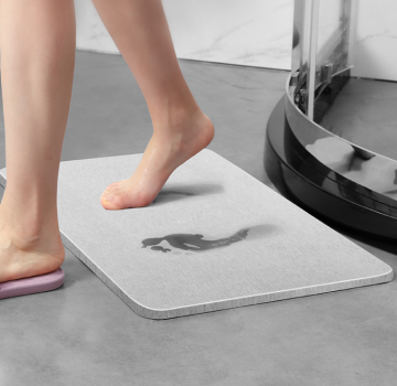 home improvement absorbent bathroom rug