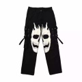 Черные мужские брюки для грузовых брюк Хэллоуина в продаже