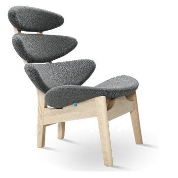 corona chair wood frame by poul volther