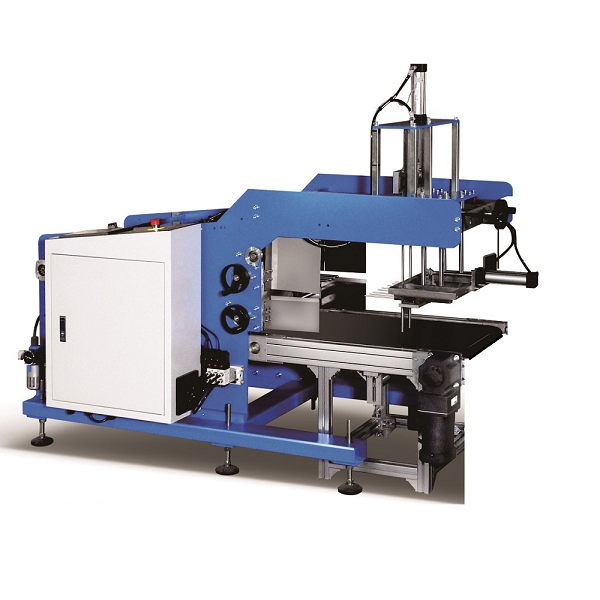 automatic book stacker for book pile work with 3 knife trimmer